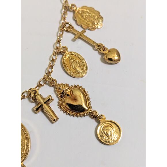 Gold Charm Necklace - Picture 7 of 8